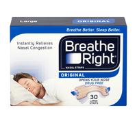 Breathe Right Congestion Relief Nasal Strips Original Large 30 Pack