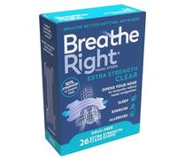 Breathe Right, Extra Strength Clear Nasal Strips, One Size, 26 Pieces