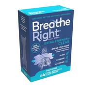 Breathe Right, Extra Strength Clear Nasal Strips, One Size, 44 Pieces