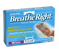 BesserAtmen Breathe Right Nasal Strips – Clear – Large, 10 Pack
