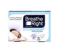 Breathe Right Congestion Relief Nasal Strips Clear Small/Medium 10 Strips