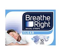 Breathe Right Congestion Relief Nasal Strips Clear Large 10 Strips