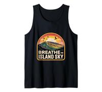 Breathe The Island Sky Tropical Mountain Sunset Birds Tank Top