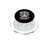 Breathe Through It Meditation Mindfulness Zen PopSockets PopGrip for MagSafe