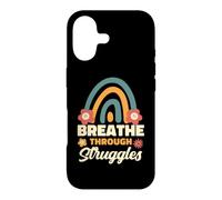 Breathe Through Struggles Mental Health Awareness Case for iPhone 17