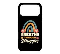 Breathe Through Struggles Mental Health Awareness Case for iPhone 17 Pro Max