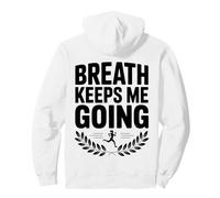 Breathe Yoga Inspiration Wave Sunset Graphic Design Pullover Hoodie