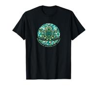 Breathe, yogo tee Geometric Meditative Frog T-Shirt