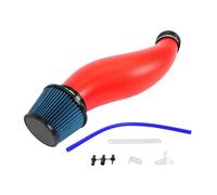 Breather For Civic 1992-2000 EK EG Car Air Intake Pipe Air Filter Intake Pipe Black Red Blue Real Carbon Intake Hose Pipe(Regular red)