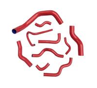 Breather for Nissan for Silvia 200SX 240SX S13 S14 S15 SR20DET (10PCS) Silicone Radiator Hose Kit Intake Hose Pipe(Red)