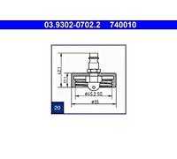 Breather Pipe ATE 03.9302-0702.2