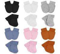 Breathffy Preemie Mittens and Socks Set for Newborns, Baby Mittens and Socks, No Scratch, Premature Gloves, Cotton, Premature Socks for Premature Babies, Boys and Girls, Classic Colors, Classic