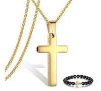 Breathing Anxiety Necklace for Men Cross Pendant Breathing Necklace for Anxiety Stress Relief Relaxation Mindfulness Meditation Men Women Anxiety Necklace Breathing with Inspirational Bible Verse