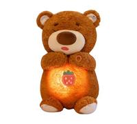 Breathing Bear | Cute Bear Calming Sleeping Pillows with Sound & Light - Plush Toys,for Birthday Kids Boys Girl Valentines Christmas