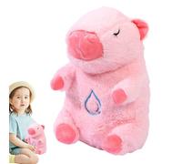Breathing Capybara, Heartbeat Calming Sleeping Snuggle, Soft Realistic Plush Toy with Simulated Breathing for Kids, Birthday, Bedtime Comfort, Naptime Cuddles, Home