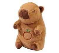 Breathing Capybara, Heartbeat Calming Sleeping Snuggle, Soft Realistic Plush Toy with Simulated Breathing for Kids, Birthday, Bedtime Comfort, Naptime Cuddles, Home