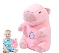 Breathing Capybara Plush - Snuggle Animal Toy, Heartbeat Comfort Buddy, Soft Sleep Companion| Interactive Otter Stuffed With Music And Gentle Light For Kids Boys Girls Bedtime Relaxation
