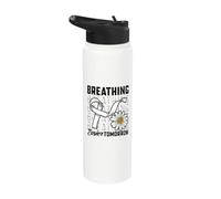 Breathing Easier Tomorrow - Lung Cancer Awareness Stainless Steel Insulated Water Bottle