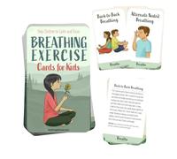 Breathing Exercise Cards for Kids - for Classroom, Calm Down Corner Kit, Sensory Room, School Counselor Supplies, Social Emotional Games for Kids, Mindfulness Tools, Play Therapy, or Anxiety Relief