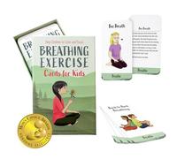 Breathing Exercise Cards for Kids, Deck for Classroom, Calm Down Corner Kit, Sensory Room, Social Emotional Yoga Games for Kids, Mindfulness Tools for Play Therapy, or Relaxation