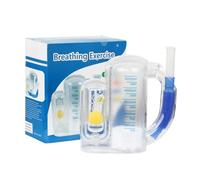 Breathing Exercise Device for Lung One Ball Incentive Spirometer Breathing Trainer for Strong Lung 5000ML Inhale Volume Measurement Incentive Spirometer Breath Measurement System with Handle