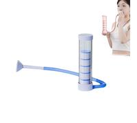 Breathing Exercise Device for Lungs,Dumbbell Breathing Trainer, Abdominal Muscle Trainer,Deep Breathing Trainer, Natural Lung Trainer for Adults, Easy to Use and Clean, Breathing Dumbbell (Blue)