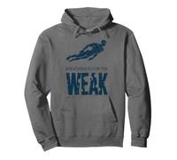 Breathing Is For The Weak, Swimming Athlete Swimmer Pullover Hoodie