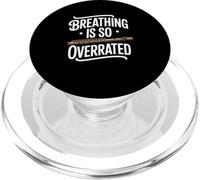 Breathing Is So Overrated Funny Flute Band Flutist PopSockets PopGrip for MagSafe
