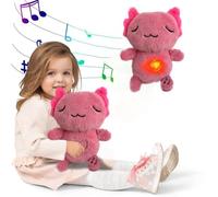 Breathing Light Soothing Sleep Moon Toy with Music Action for Babies - Calming Night Light for Infants to Sleep Peacefully Every Night (28x18x15)