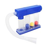 Breathing Lung Exerciser, 3 Color Coded Balls Breathing Exercise Device, 600cc to 1200cc Breath Measurement System, Transparent Deep Breathing Exercise for Lung Recovery