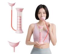 Breathing Lung Trainer, Deep Breathing Trainer, Lightweight Practical Abdominal Exerciser, Portable Lung Breathings Training Tool for Respiratory Therapy(Pink)