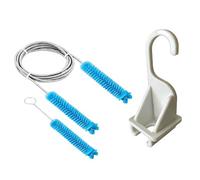 Breathing Machine Hose Cleaning Set Includes Metal Brush and Wall Mount for 15 22mm Tubes Respirator Hose Holder