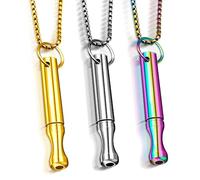 Breathing Necklace, 3pcs Anxiety Necklace Breathing, Mindful Breathing Necklace, Anxiety Necklace Breathing Exercises Necklace, Stress Relief Necklaces, Anxiety Gift for Women Men