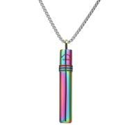 Breathing Necklace, Fidget Necklace, Portable Stainless Fidget Breathing, Exercises Necklaces for Adult Meditation Accessories, Yoga Necklaces for Christmas New Year Valentines Gift (Colorful)