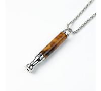 Breathing Necklace for Anxiety Relief, Flavoured Air Breathe Necklace, Filter Natural Essential Oil Breathing Necklace Stress Anxiety Relief, Massager for ADHD Autism (Tiger Eye Stone)