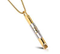 Breathing Necklace, OM AUM Yoga Necklace for Mindful Breathing Relief