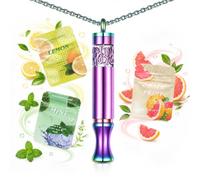Breathing Necklace Stop Smoking Aid with Flavor Filter (Rainbow)
