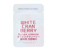 Breathing Necklace with Filter, Breathing Resistance Necklace with Filter, Flavoured Inner Filter Packs, Stress Reduction & Mindfulness for Adults at Work, Travel & Relaxation (White Cranberries)