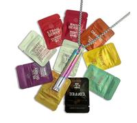 Breathing Necklace with Filter, Breathing Resistance Necklace with Filter, Flavoured Inner Filter Packs（Blueberry）, Stress Reduction & Mindfulness for Adults at Work, Travel & Relaxation