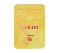 Breathing Necklace with Filter, Breathing Resistance Necklace with Filter, Flavoured Inner Filter Packs, Stress Reduction & Mindfulness for Adults at Work, Travel & Relaxation (Lemon)