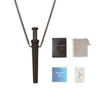 Breathing Necklace with Resistance, Anxiety Relief Breathe Free Necklace for Relieve Stress, Calm, Breathe Free, Meditation, Inhalers for Breathing, Anxiety Necklace Gift for Father, Women, Men