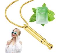 Breathing Necklace with Resistance, BreatheFree Necklace for Anxiety Relief and Focus, Mindful Breathing Tool for Meditation, Stress Management, 60 cm Length
