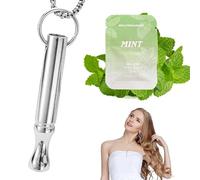 Breathing Necklace with Resistance, Breathing Necklace for Anxiety Relief, Breathing Exercises, Meditation, Christmas Valentine's Day Birthday Gift for Father, Women, Men