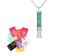 Breathing Necklace with Resistance,Breathlace with Resistance Filter,Anxiety Breathing Necklace with Resistance,Relaxation To Relieve Stress,Focused Meditation for Concentrating Attention