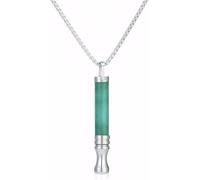 Breathing Necklace with Resistance Filter, Flavoured Anxiety Breathing Necklace, Breathlace Necklaces Stress Relief, Portable Deep Breaths Meditation Aids for Men & Women (Green Crystal)