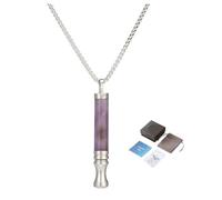 Breathing Necklace with Resistance Flavoured Inner Filter Packs:Orange Raspberry Blueberry Coffee Lemon Grapefruit White Cranberry Starwberry Mint Flavoured Natural Essential Oil Air Breathlace Filter