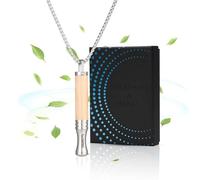 Breathing Necklace with Resistance, New 5X20 Pro Breathlace with Resistance Filter Natural Mindful Breathing Necklace for Quitting Unhealthy Habit & Anxiety Relief