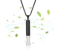 Breathing Necklace with Resistance, New 5X20 Pro Breathlace with Resistance Filter Natural Mindful Breathing Necklace for Quitting Unhealthy Habit & Anxiety Relief