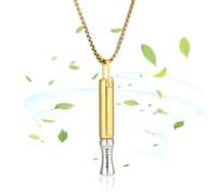 Breathing Necklace with Resistance, New 5X20 Pro Breathlace with Resistance Filter Natural Mindful Breathing Necklace for Quitting Unhealthy Habit & Anxiety Relief