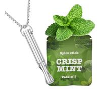 Breathing Necklace with Resistance Silver - Stainless Steel Anxiety Relief Necklace for Stress & Calm Carry - Mindful Breathing Necklace for Relaxation, Anti Anxiety, Calming Necklace for Men & Women
